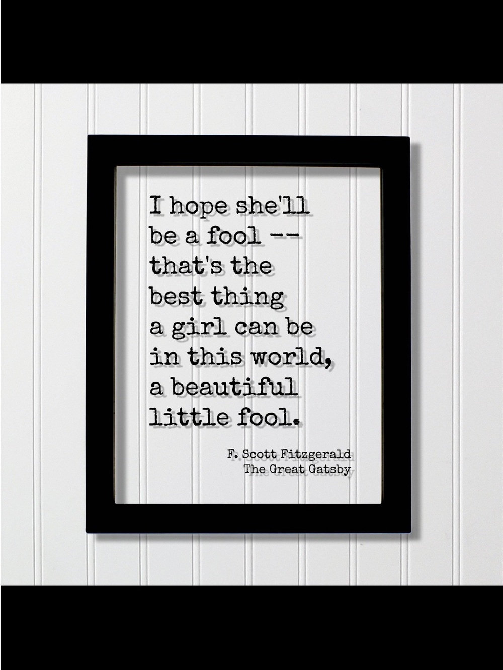 Floating Quote by F. Scott Fitzgerald from The Great Gatsby